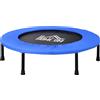 HOMCOM Trampolino Elastico per Jumping Fitness e Allenamento a Casa, Molle e Struttura in Acciaio, Φ91x22.5cm, Nero e Blu|Aosom