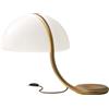 Martinelli Luce Serpente lampada da tavolo oro perlato