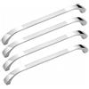 BOZONLI Maniglie per Mobili da Cucina, 4 Pezzi Maniglia in Lega di Zinco per Armadio da Cucina Guardaroba, Distanza Fori 160 mm (Argento)