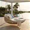 MIlani Home MARISMA - divano letto outdoor con struttura in alluminio verniciato taupe
