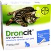 VETOQUINOL DRONCIT SPOT-ON 4 pipette - Elimina i parassiti intestinali di cani e gatti