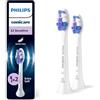 PHILIPS Sonicare S2 Sensitive, testine di ricambio originali, bianco, confezione da 2, HX6052/87, Nuovo, 2 Testine
