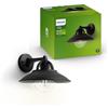 Philips Cormorant, Applique LED da esterno, Alluminio, Nero | Resistente a intemperie, Design classico, Lampadina E27 venduta separatamente, Garanzia 2 anni