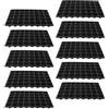 BESTonZON 10 Pz 40 Celle Seme Starter Vassoio con Fori di Drenaggio Piante Vassoio di Semina Tappi di Germinazione in Plastica per Piantare Serra Wheatgrass (Nero)