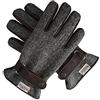 WALKER AND HAWKES - Guanti Harris Tweed Hallbrook - Carbone - M