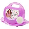 Giochi Preziosi M-Canta Tu, il karaoke portatile che ti permette di cantare con Charlotte, con luci led, Multicolore, CHR04000