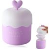 SJDOFU Pulitore viso Foamer Cup, Cute Face Cleanser Bubbler, Schiuma Bubble Maker Travel Skin Care Foam Schiumatore per il viso per ragazze Face Wash Shower Tools(viola)