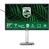 Philips Monitor 27" ( IPS 2K 1440p QHD 100Hz ) 5000 SERIES Pivot Gray e Silver