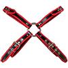 Fetish Play Mens Chest Harness (Small, Black and Red)
