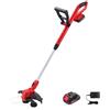 TEENO Tagliabordi a Batteria - 30 cm - 20 V - 2Ah litio taglio orli - 1 batteria - caricabatterie rapido - Tagliaerba Testata Regolabile e Maniglia Telescopica