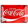 Nostalgic-Art Targa Vintage Coca-Cola - Logo Red Wave - Idea Regalo per Amanti della Coca, in Metallo, Design Retro per Decorazione, 20 x 30 cm