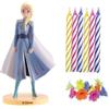 dekora | Kit Di Candele PVC | Senza Profumo | Decorazione Per Torte Frozen, 10 Unità | Decorazione Di Pasticceria