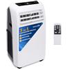 SereneLife Condizionatore Portatile 3-in-1, Deumidificatore Integrato, Ventilatore, Telecomando, Kit Scarico Finestra, 9,000 BTU, Classe A