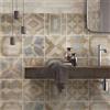 RE-COVERTILES - Adesivi Piastrelle Cucina Bagno Mattonelle adesive in PVC Impermeabili Antigraffio Stickers Decorazione Parete Cementine Peel and Stick - Modello 10 Pz 20x20 cm PS00172 Made in Italy