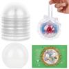 OLYCRAFT 80 pz 8cm Mezza Sfera Cupola Trasparente per Caramelle Cupole A Mezza Sfera In PVC Porta Caramelle Cupole Shaker per La Realizzazione di Cartoline Cupole Dimensionali In Plastica Trasparente