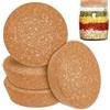 OLYCRAFT 4 pz Grandi Tappi di Sughero Tappi di Sugheri per Bottiglie 74-80mm Tappo di Sugheri Conici Coperchi di Barattoli di Sughero per Conserve Tappo Conici In Legno