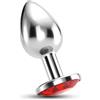 CRUSHIOUS Plug Anale Bijou Gioiello Rosso Medio