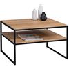 M2 Kollektion HomeTrends4You Mika 1 - Tavolino da salotto, in legno, lunghezza 65 cm, altezza 45 cm, colore: Marrone