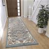 Hanse Home Reni Tappeto orientale, classico, a trama fitta con ornamenti e motivi floreali, morbido pelo corto, per camera da letto, sala da pranzo, soggiorno, corridoio, crema menta, 80 x 240 cm
