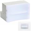 TECNOSWITCH LAMPADA LED EMERGENZA INCASSO 503 UNIVERSALE ED ESTRAIBILE VOLTA-TECLA108EM