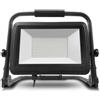 TECNO-ESHOP FARO LED DA CANTIERE 100W PIEDISTALLO BIANCO NATURALE NERO CAVO 1,5MT IP65 ML-FLWS4000KxxxW-A2N-SMOML-FLWS4000K100W-A2N