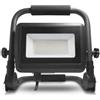 TECNO-ESHOP FARO LED DA CANTIERE 50W PIEDISTALLO BIANCO NATURALE NERO CAVO 1,5MT IP65 ML-FLWS4000KxxxW-A2N-SMOML-FLWS4000K50W-A2N