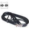 ECOVA PROLUNGA SAT CON SPINA E SPINA CONNETORE F 3 METRI NERA -ECO31392