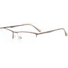 Eyekepper Occhiali da Lettura Mezza Montatura in Metallo Uomo Donna Leggero Colore Gunmetal 0.50