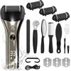 LWMTT Pedicure Elettrico Set Cura del Piede con 3 Rulli di Ricambio,IPX7, impermeabile, con Indicatore LED e Luce,Set Pedicure Professionale Elettrico