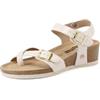 QUEEN HELENA Infradito con Zeppa Sandali Comodi con Cinturino Donna X32-205 (Bianco, Sistema Taglie Calzature EU, Adulto, Donna, Numero, Media, 35)