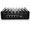Partaker Micro Firewall Appliance, Network Firewall Appliance, Fanless Soft Router, Intel Celeron N5105 Mini PC Quad Core, AES-NI, 4 x Intel 2.5GbE I225-V LAN, 4 x USB, Mini DP，HD, 16G RAM 64G SSD