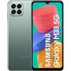 Samsung Galaxy M33 5G, Android Smartphone, 6,6 Zoll Infinity-O TFT Display, 5.000 mAh Akku, 6 GB RAM 128 GB Speicher, Dual-SIM, Khaki Green