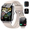 Donerton Smartwatch Uomo Donna, 1.85 HD Orologio Bluetooth Effettua/Risposta Chiamate, 110+ Sportive Smart Watch Cardiofrequenzimetro/Contapassi/SpO2/Sonno, Impermeabile IP68 Fitness Tracker per Android iOS