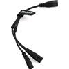 ZBLZGP IEC figura 8 maschio a 2 femmina cavo di alimentazione splitter IEC320 C8 a 2X C7 Y splitter AC cavo di alimentazione 1 in 2 Out AC cavo di alimentazione per scrivania laptop PS4 lampade LCD