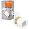 LEDVANCE TRACKLIGHT Spot Gold faretto a binario, oro/bianco, con attacco GU10, compatibile con lampada normale o smart, design stile loft, protezione IP20