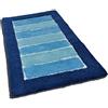 Casatessile Tappeto Bagno Cotone Antiscivolo Line TG - Blu, 50x80 cm.