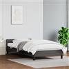 IKAYAA Letto Matrimoniale 80x200 Letto Imbottito 140 x 200 Struttura Letto con Doghe in Legno e testata-Grigio-80 x 200 cm