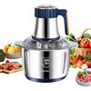 EagerMinds Tritatutto Elettrico Mini Tritatutto Carne Elettrico 5L con 6 lame, Frullatore Elettrico da 500 Watt con 5 Livelli di Velocità per Carne, Verdure, Alimenti per Neonati e Frutta (Blu)
