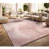 TT Home Tappeto Salotto Pelo Corto Monocolore Design Moderno Lavabile, Colore: Rosa, Dimensione:300x400 cm