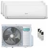 hisense Condizionatore Hisense Hi-Comfort 2025 trial split 9000+12000+18000 BTU inverter A++ wifi unità esterna 8 kW codice prodotto 4AMW81U4RJC/CF25YR4BG_1/CF35MR0BG_1/CF50XS1GG_1