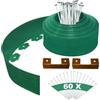 YEEBECA 10CM Altezza 20M Lunghezza Bordura Per Aiuola | Kit Per Bordura Per Giardino Con 60 Ancoraggi In Acciaio Adatto Per Bordura Per Giardino Design - Spessore 3MM