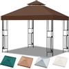 Bsteciar Telo Ricambio Gazebo 3x3 Impermeabile - Copertura Doppio Strato con Ventilazione, 300D PA Antipioggia e UV50+ per Giardino, Campeggio, Esterno