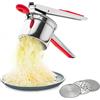 Weigudoc Schiacciapatate in Acciaio Inox con 3 Dischi intercambiabili, Potato Ricer, Pressa Schiaccia Patate Manuale con Manico in Silicone Antiscivolo, per Patate, Frutta, Verdura, pappe