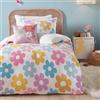 Bedlam - Retro Flower - Set copripiumino in pile - Matrimoniale in Multi