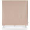 Blindecor Tenda oscurante di alta qualità, su misura, colore avorio, 75 x 220 cm (larghezza per altezza), dimensioni del tessuto, 72 x 215 cm, tenda avvolgibile oscurante con tubo di 38 mm, più