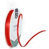Vaessen Creative Ribbon Lyon Wired Nastro di Raso, Rosso (Papavero), 3 mm x 10 m