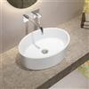 Parama Lavabo da appoggio ovale 51,5x41x14 cm Bianco