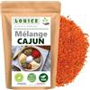 LOUICE Mix di Spezie Cajun Biologiche 100g - Mix di Spezie Piccanti per una Cucina Creola Gustosa - Condimento Salutare con la Tradizionale Miscela di Spezie Cajun per Piatti Indimenticabili