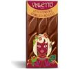 Vialetto Tavoletta di Cioccolato al Latte e Fondente con Granella di Nocciole - Confezione da 100 Grammi, Senza Glutine - Dalla Fantasia di Clotilde