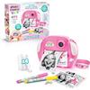 Photo Creator My First Instant Print Camera, fotocamera digitale per bambini, rosa, stampante termica integrata, non necessita di inchiostro! Oltre 250 stampe, personalizzabili con adesivi,